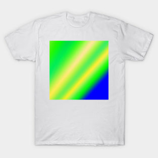 blue green yellow abstract texture background T-Shirt